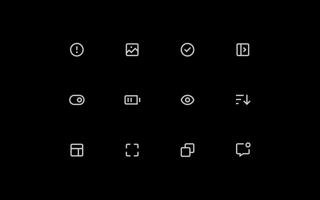New interface icons for ▲ iconsharp library

iconsharp.com