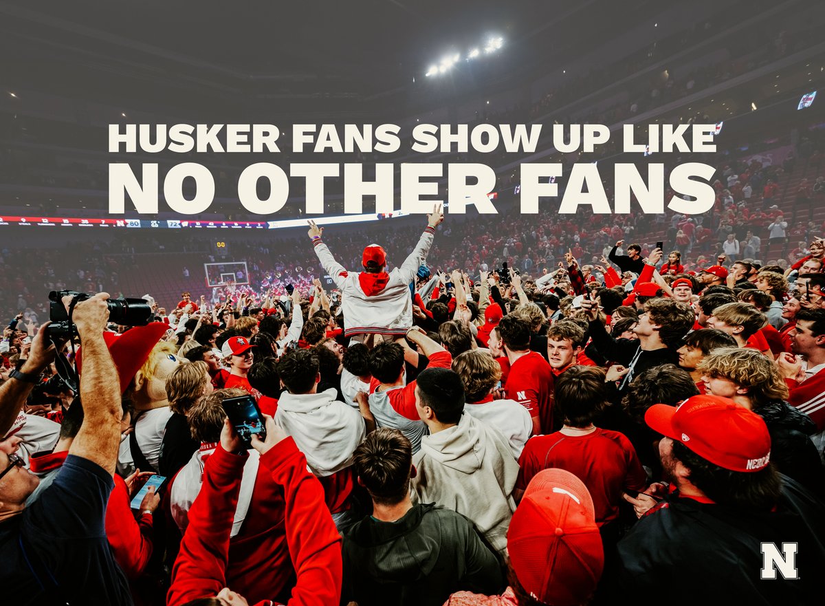 Nebraska is one of only three universities with average home game attendance in the top 15 nationally for both men’s & women’s basketball. Thank you, Husker Nation, for cheering on our basketball student-athletes this year & into the NCAA tournament games starting tonight! #GBR