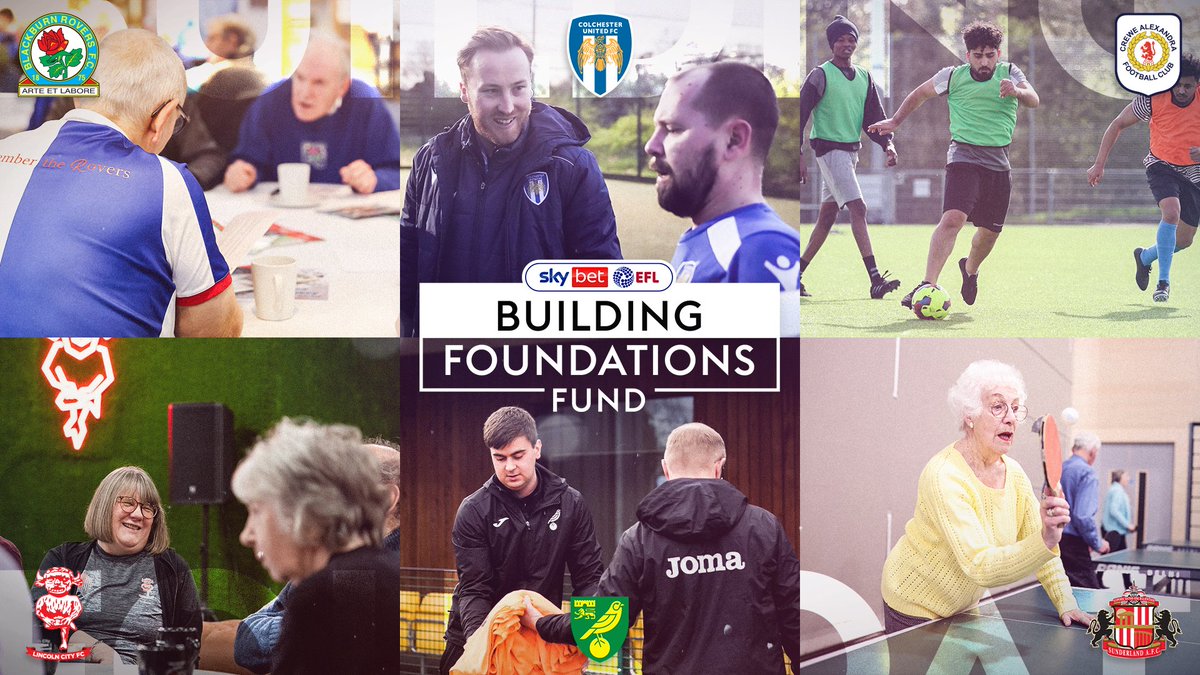 @SkyBet's Building Foundations Fund in partnership with the @EFL is granting £600k to community schemes across England and Wales Funds will flow to projects linked to 60 EFL clubs with each Club Community Org given an initial £10k Read more 👉 bit.ly/3TBowbM