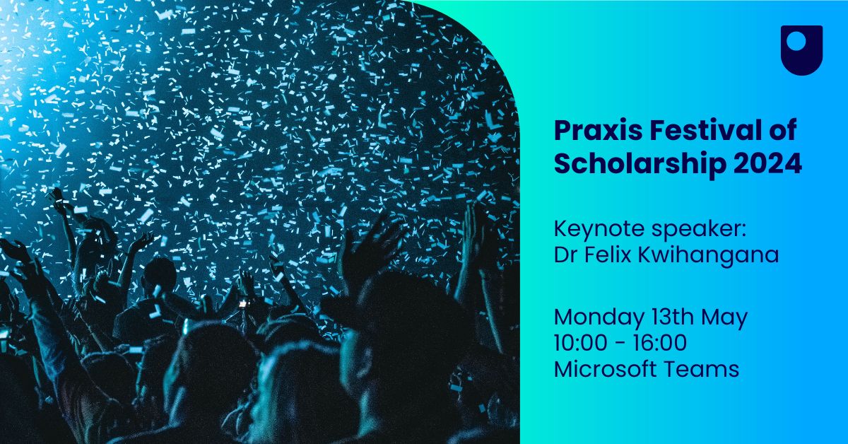 Registration is now open for the Praxis Festival of Scholarship 2024! We will hear from many of our Praxis project leads as well as our keynote speaker Dr Felix Kwihangana. @OU_WELS @OUStudents

Further details and registration (OU login required):
openuniv.sharepoint.com/sites/intranet…