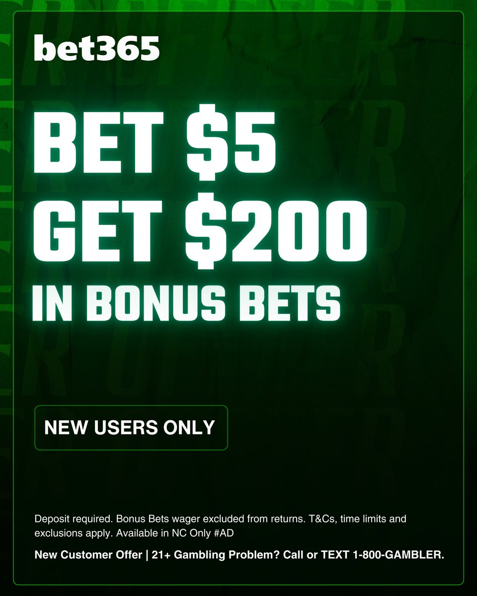 🔋 If you bet money line parlays, you need a bet365 account.

If your team goes 15 points up at any time, it’s settled as a win. For example, Nevada ML would have cashed yesterday.

Sign up here: bit.ly/BonusBets365

You’ll also get $150 bonus bets.

21+, gamble responsibly.