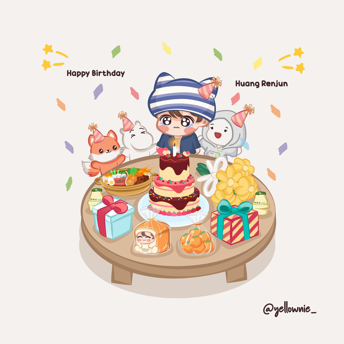 yellownie_'s tweet photo. 🦊🎂🎉

#RENJUN  #런쥔  #仁俊 #ロンジュン 
#NCTDREAM #NCT #엔시티드림 #NCTfanart https://t.co/SSXHsk4KIu