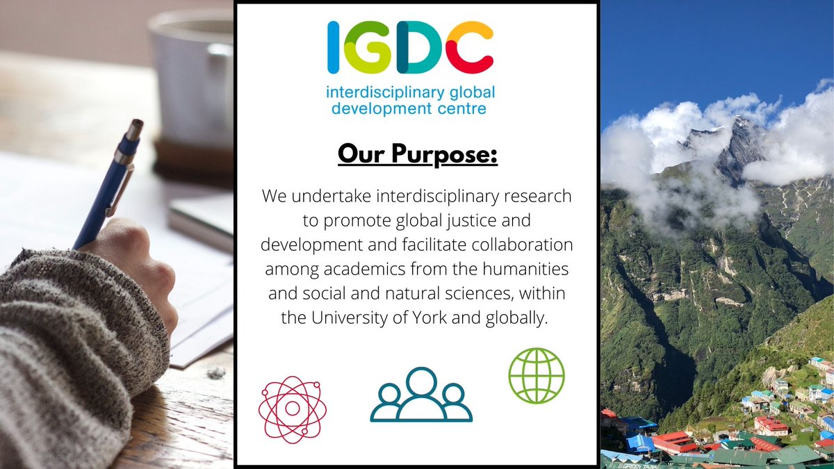 The IGDC is a major interdisciplinary centre for research and partnership based at the University of York. We develop innovative people-focused solutions to address urgent and structural challenges of global development. Find out more york.ac.uk/igdc/about-us/