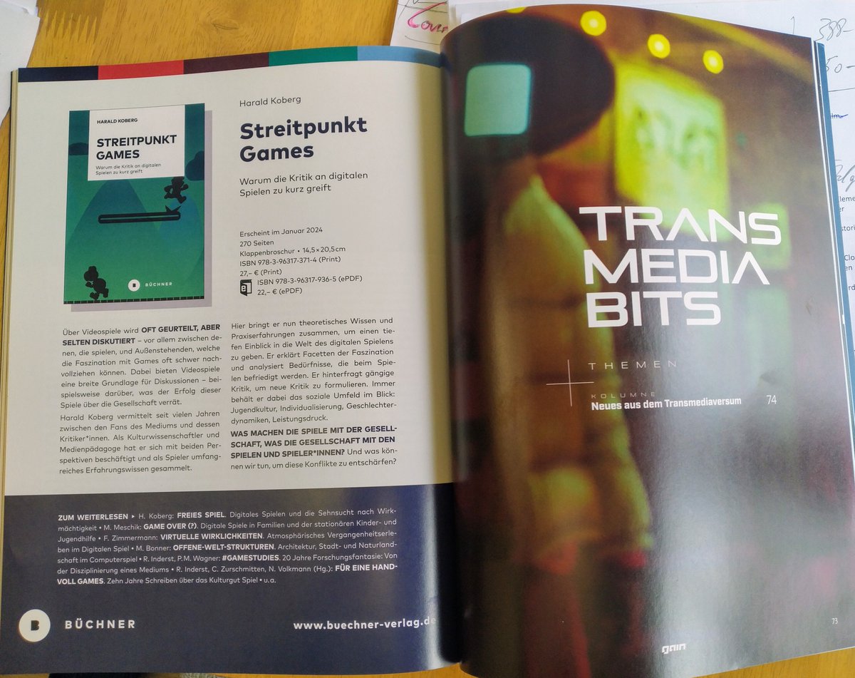 Dank dem <a href="/buechnerverlag/">Büchner-Verlag</a> habe ich es mit meinem Buch in die leider letzte Ausgabe des @GainMagazin geschafft. #bittersweet