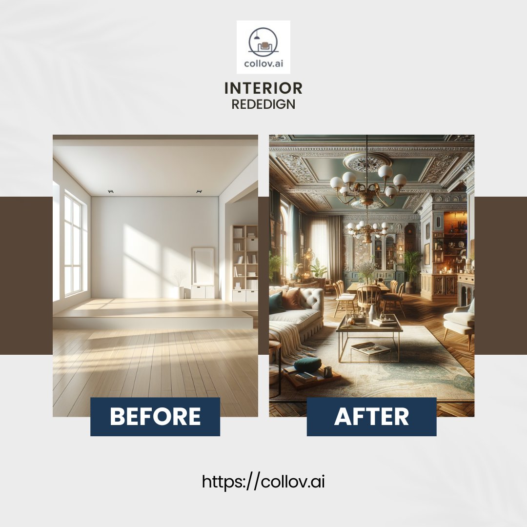 collov_ai's tweet photo. Redesign your dream home with #collov!
From a rough room to 3 Generated AI #interiordesign arts #AIinteriordesign #transformyourhome #designinspiration #interiorart #designwithstyle #dreamhomedesign https://t.co/dXA6IgZhPa
