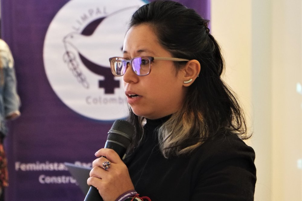 We spoke to Diana Salcedo, the president of @LIMPALCOLOMBIA about her personal journey, the power of social media campaigning and the impact of #MilitarisedMasculinities on men, women and the LGBTIQA+ community in #Colombia 🔗shorturl.at/bdprC