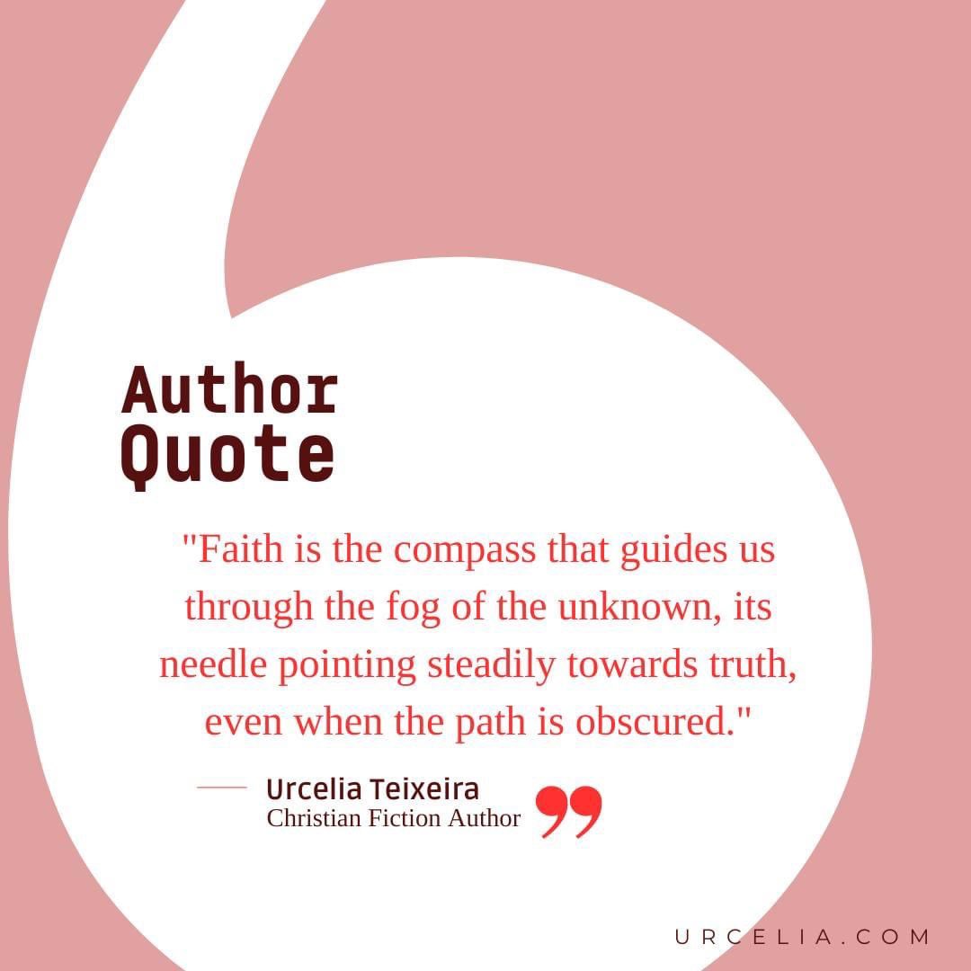 Happy Friday! Some author 'wisdom' for the weekend 😇

"Faith is the compass that guides us through the fog of the unknown, its needle pointing steadily towards truth, even when the path is obscured." - Urcelia Teixeira
.
#inspirationalquotes #faithquotes #authorquotes