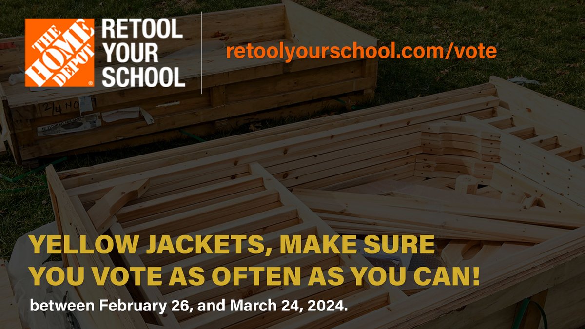 Voting ends on Sunday! Be sure to vote for WVSU in The Home Depot's Retool Your School contest as often as you can to help us win money for campus updates! Vote here: retoolyourschool.com/vote/