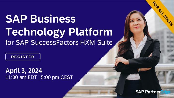 BergerBrandy's tweet photo. #SAPPartners, join us on April 3 to boost HR data management efficiency with #SAPBTP! Learn how its integration with SAP SuccessFactors can drive HR innovation for your customers. Register now: https://t.co/b7wbi6DXzw https://t.co/haIK30M7Su