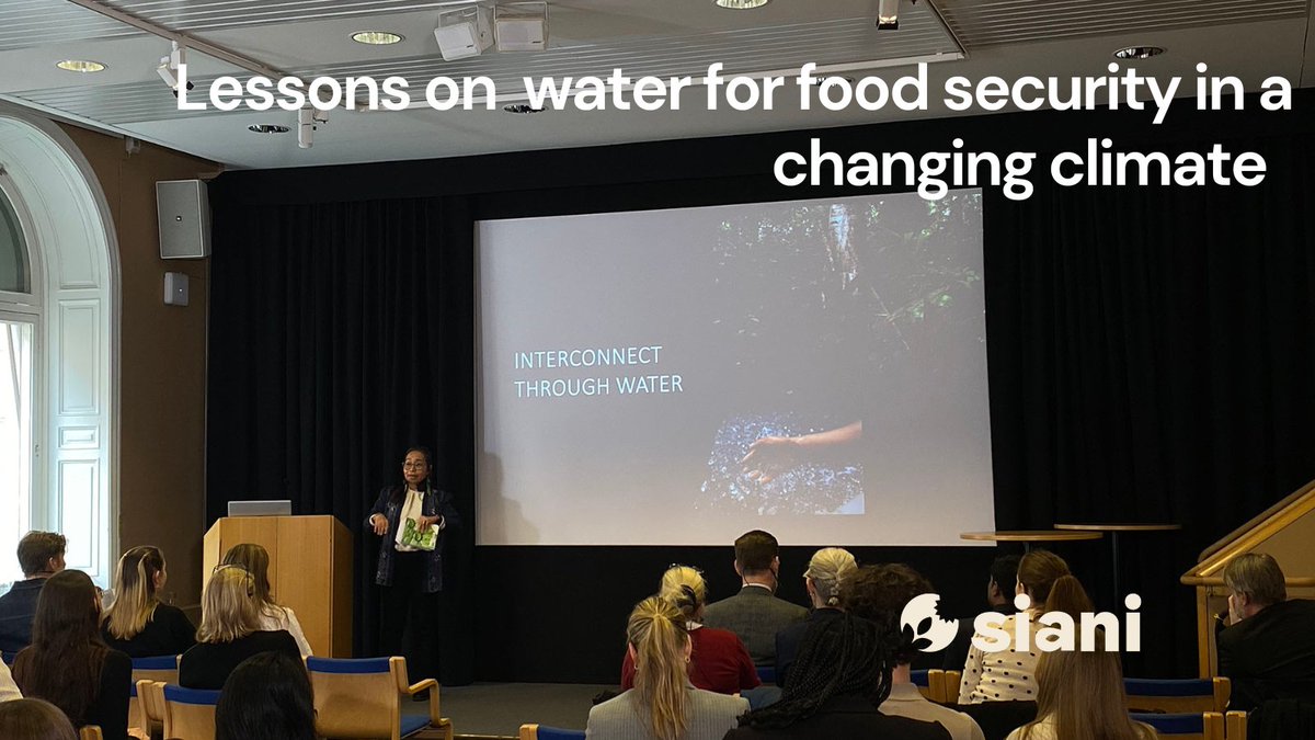 Happy #WorldWaterDay! To mark the day, we organized a seminar with @siwi_water and @SLUglobal1 on how water management can boost #FoodSecurity Read our takeaways here: buff.ly/3TNQHFJ