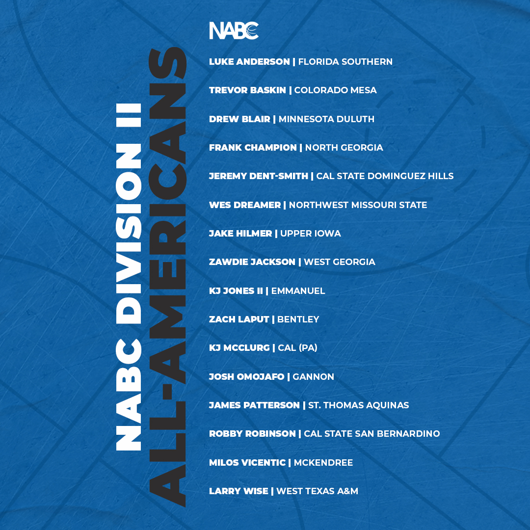 Announcing the NABC Division II All-America Team!