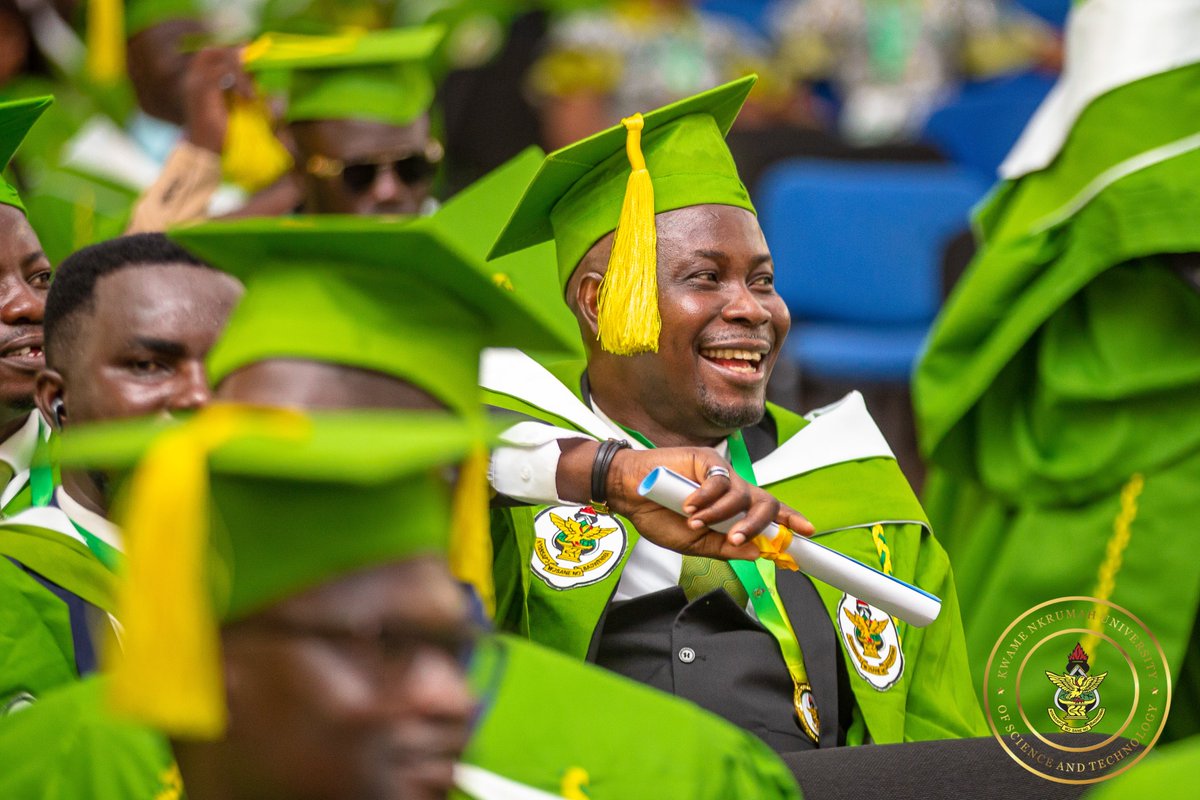 It was all smiles today during the 3rd session of the 57th Special Congregation Ceremony.  #graduation #knust