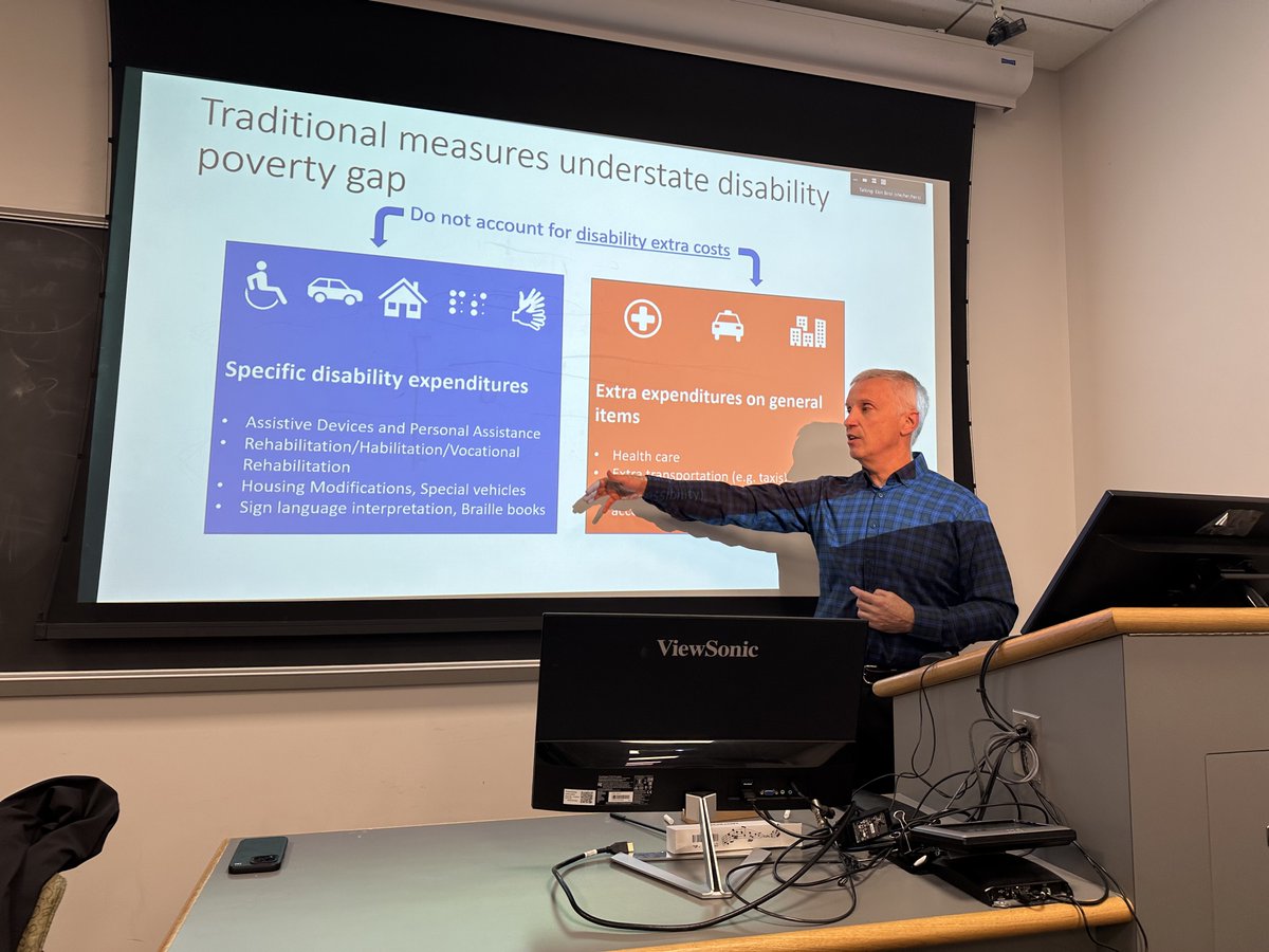 Happy to have had the chance to talk about disability, poverty and social protection to grad students at Georgetown University's Global Human Development Program the other day. It was great to see them so engaged with the topic.