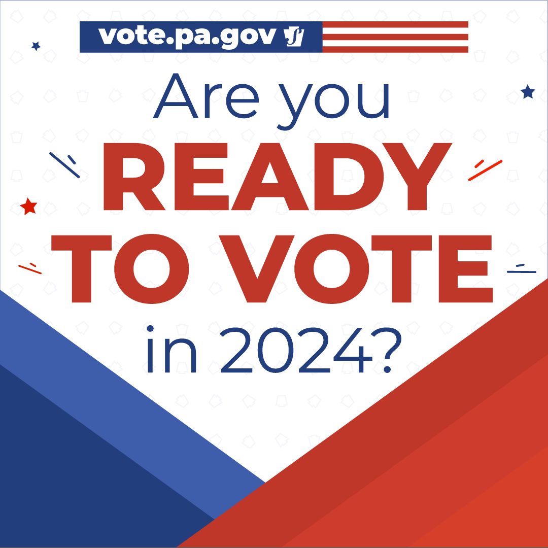 Are you ready to vote in the #PAPrimary on April 23? ☑️Register to vote: vote.pa.gov/Register. ✉️Apply for a mail ballot: vote.pa.gov/MailBallot. 🗳️Learn about your voting system: vote.pa.gov/Voting-in-PA/P…. #ReadytoVotePA