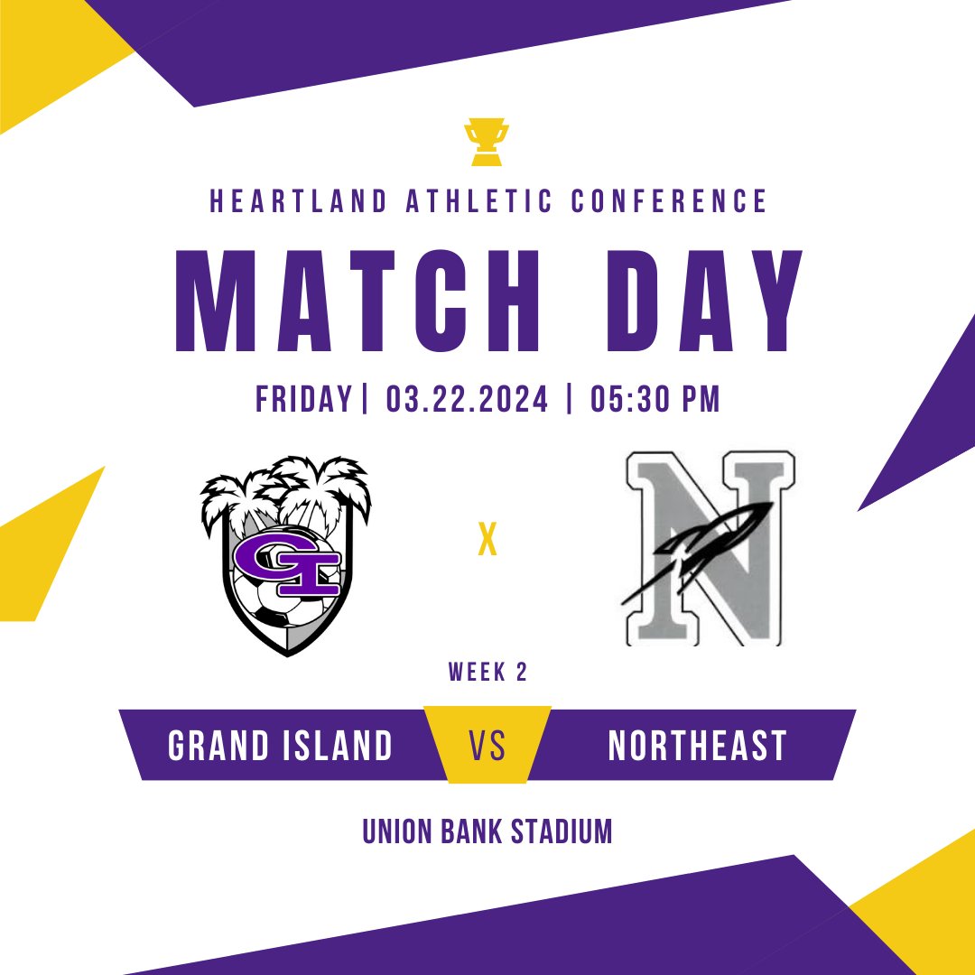 🚨MATCH DAY
🆚Lincoln Northeast
⏰Varsity @ 5:30PM, JV @ 7:00PM
🏟️ Union Bank Stadium