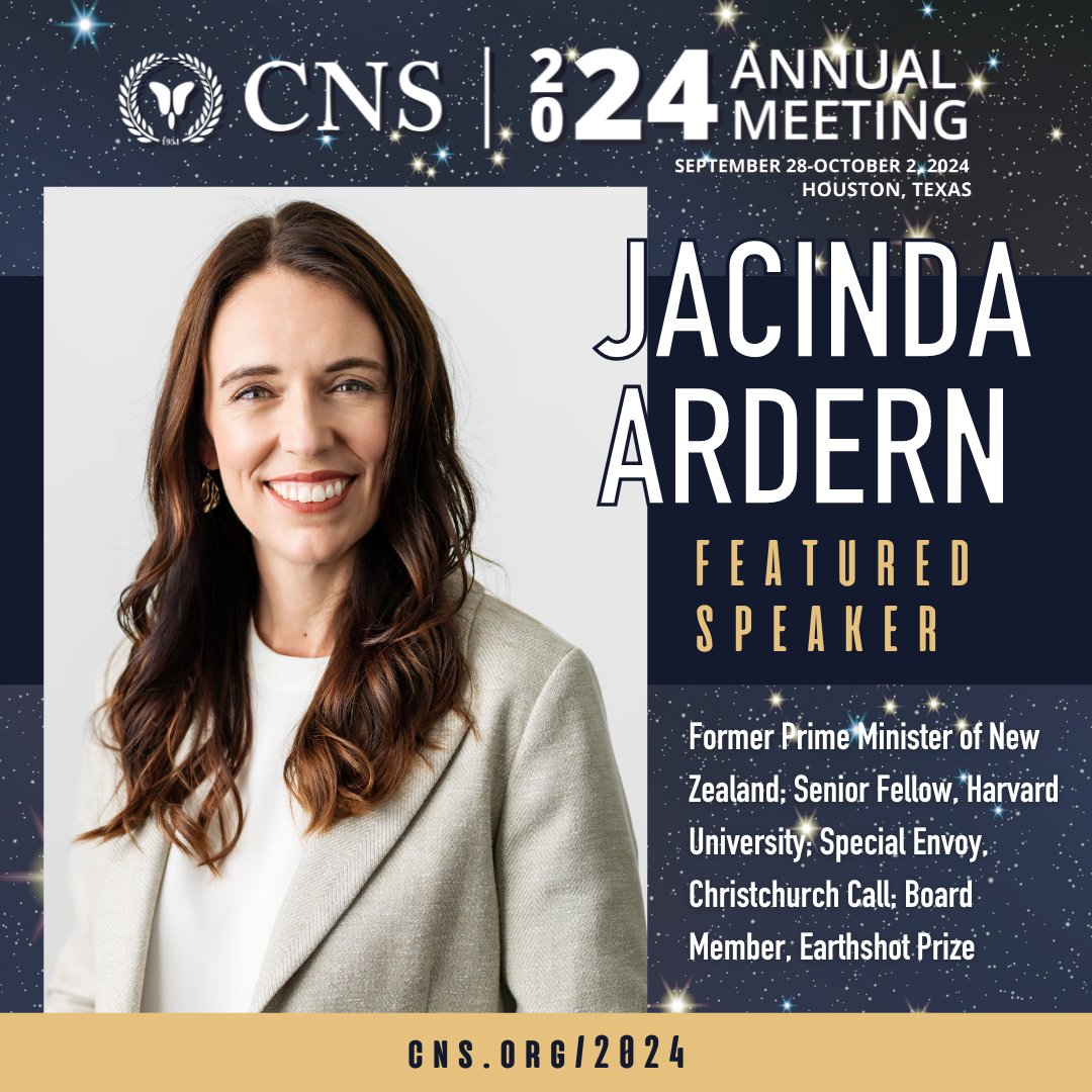 Get to know our Dorothy Nash #2024CNS Speaker, The Right Honourable Dame Jacinda Ardern, former Prime Minister of New Zealand! She's a champion of women’s empowerment, a passionate advocate of environmental rights, & so much more. Hear her speak this fall: cns.org/2024