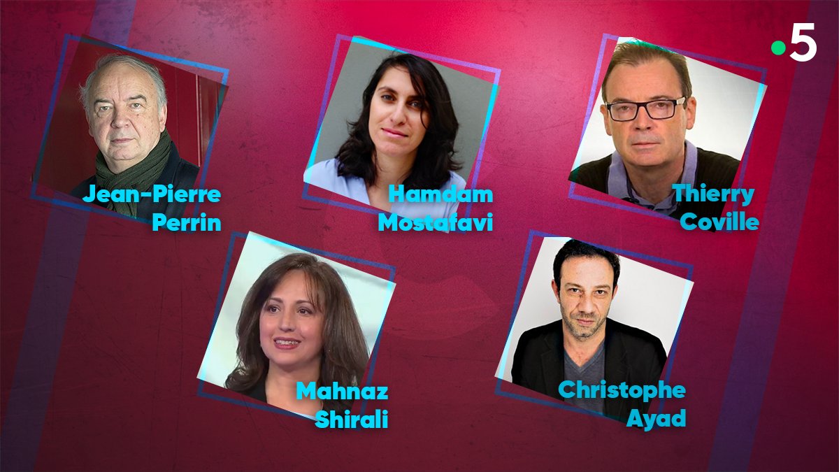 C Politique (@cpolf5) on Twitter photo ⏰Dimanche à 20h sur <a href="/FranceTV/">France tv</a>
▶︎ IRAN, LE GRAND DÉSTABILISATEUR ?
📌<a href="/ChristopheAyad/">Christophe Ayad</a> grand reporter Le Monde
📌<a href="/thierrycoville/">Thierry Coville</a> chercheur
📌 <a href="/MahnazShirali/">Mahnaz Shirali | مهناز شیرالی</a> sociologue et politologue
📌 Hamdam Mostafavi directrice adjointe de l’Express
📌 <a href="/jpperrin21/">Jean-Pierre Perrin</a> journaliste ⏰Dimanche à 20h sur <a href="/FranceTV/">France tv</a>
▶︎ IRAN, LE GRAND DÉSTABILISATEUR ?
📌<a href="/ChristopheAyad/">Christophe Ayad</a> grand reporter Le Monde
📌<a href="/thierrycoville/">Thierry Coville</a> chercheur
📌 <a href="/MahnazShirali/">Mahnaz Shirali | مهناز شیرالی</a> sociologue et politologue
📌 Hamdam Mostafavi directrice adjointe de l’Express
📌 <a href="/jpperrin21/">Jean-Pierre Perrin</a> journaliste