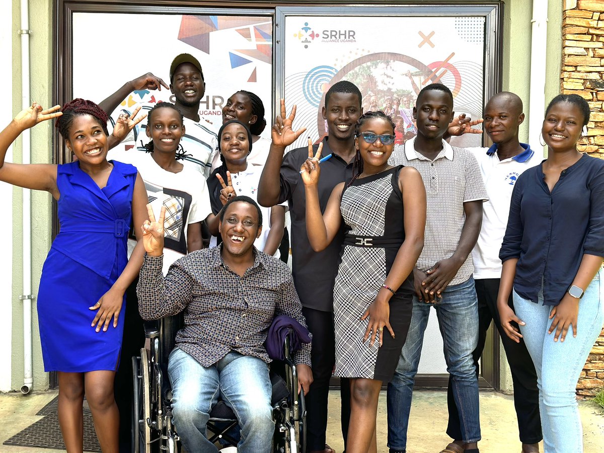 Earlier today , we hosted our Youth Advisory Committee (YAC) members for a catch up meeting to synergize and develop strategies for effective media campaigns that resonate with young people’s needs around SRHR. #SRHR4All