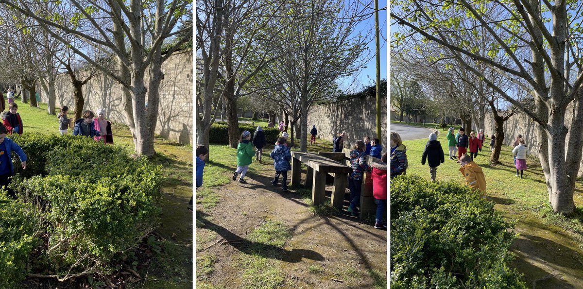 Our youngest children in Kindergarten had an egg-citing morning enjoying an Easter Egg Hunt 🐣 and the ☀️ was shining throughout. Wishing all a happy #Easter break. Frohe #Ostern! #easteregghunt @KiliansKG @StKiliansDS