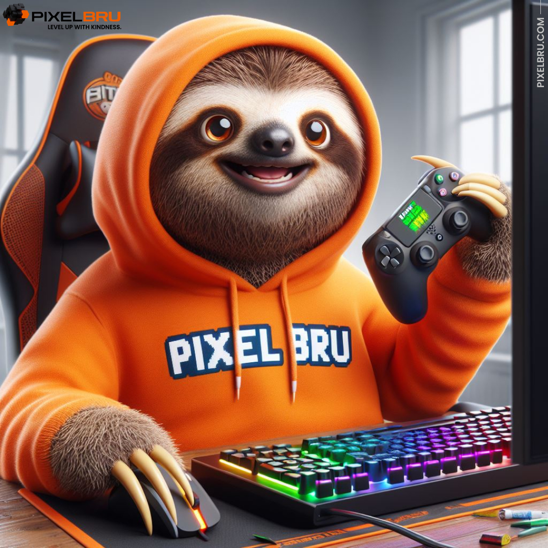 🦥Bru’s idea of a fast-paced Friday? A slow-motion race to the weekend filled with kindness and good vibes. Game on, sloth-style!
#LevelUpWithKindness #GamingCommunity #GamersUnite