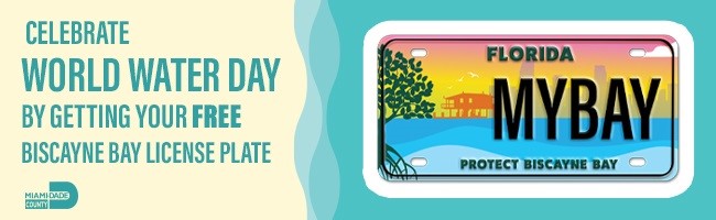 To celebrate World Water Day, @mayordlc is giving each of you a chance to claim your free 'Protect Biscayne Bay' Specialty License plate! If you haven’t gotten your “Protect Biscayne Bay” plate yet, visit miamifoundation.org/biscaynebay and apply to get one for free now!
