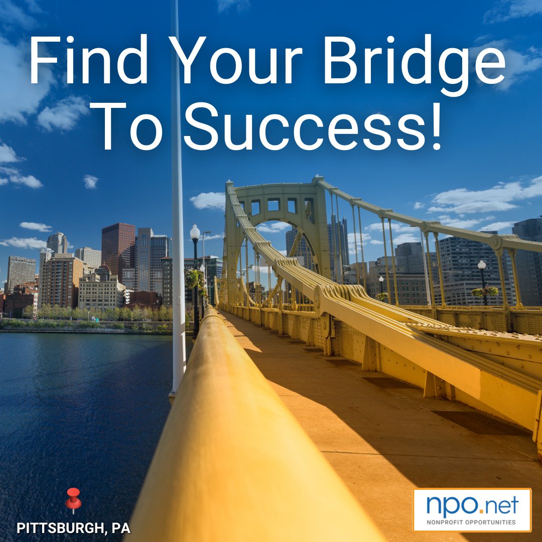 We're the bridge to your success! You're a highly qualified job seeker, and we work with nonprofits to connect the best fits for long-term career and business success. Search the open positions: careers.npo.net/jobs/.