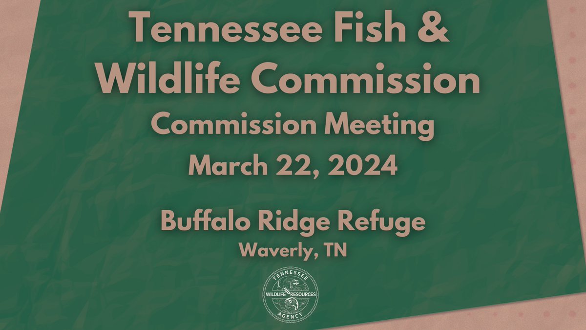 Join us LIVE for today's Tennessee Fish and Wildlife Commission meeting. Watch: youtube.com/live/8qXRFWVGp…