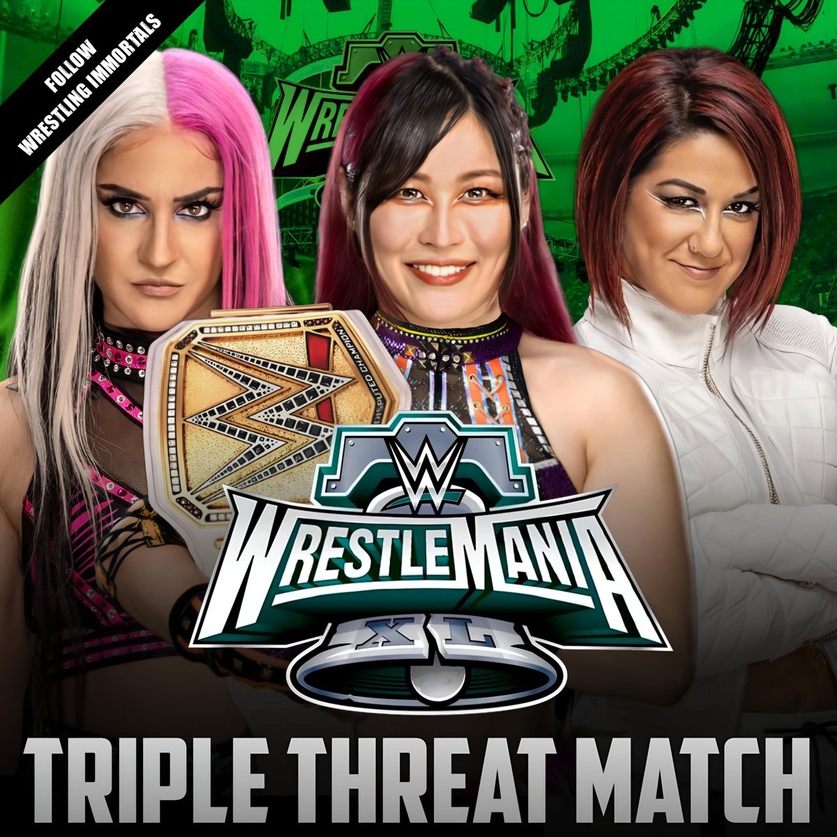 #DakotaKai names #Bayley as her dream #WrestleMania opponent 💯

'I think a #TripleThreatMatch is better than a singles match. What do you think?' 🤔

Image Credit - @WWE
#WrestleManiaXL #Iosky #DamageCtrl #WWE  #SmackDown #smackdownlive #Asuka #KairiSane @io_skywwe