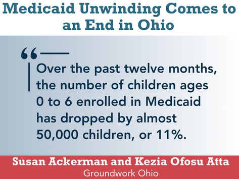 GroundworkOhio's tweet photo. OH resumed its Medicaid eligibility determination process in Feb '23. That process finishes this month. What happens to the families who lose coverage?

Read @ThatSusanA &amp; Kezia Ofosu Atta's latest to learn more: https://t.co/sfNHor1JXd https://t.co/abgoajiHSB