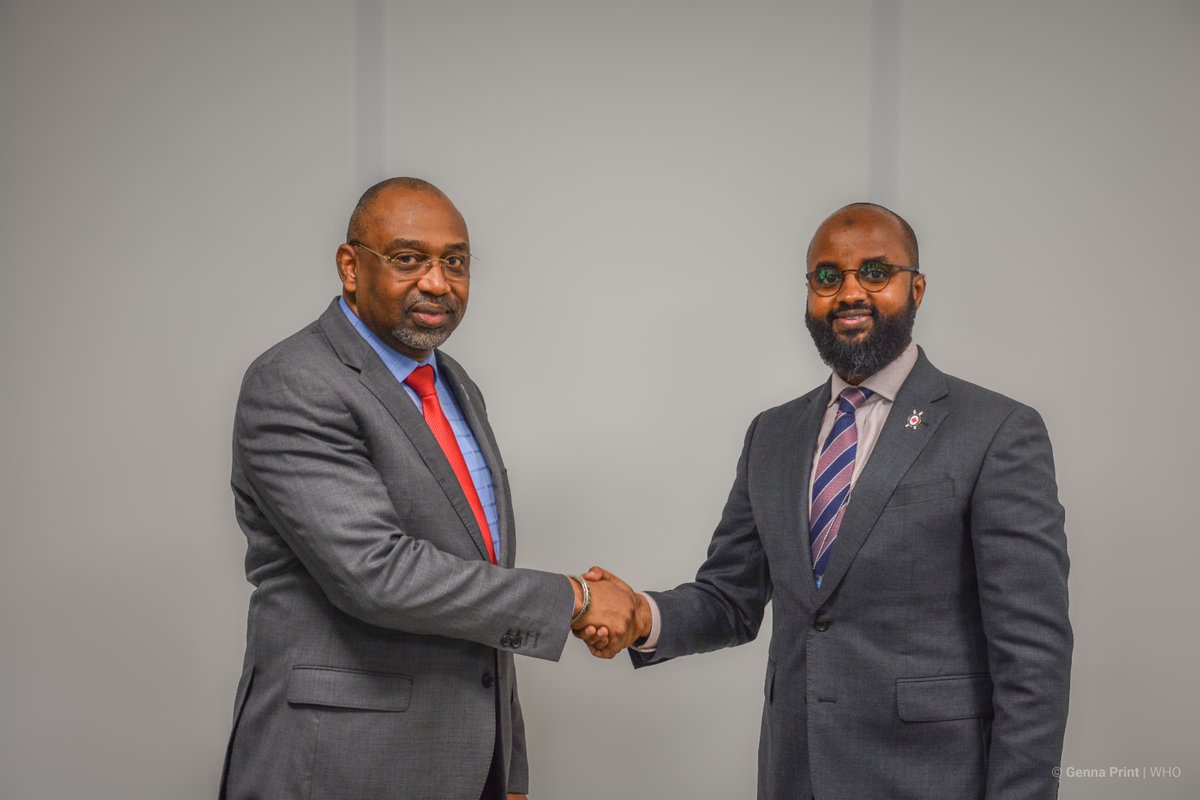 WHO Rep Dr A Diallo met with Kenya Red Cross Services SG, Dr A Idris to discuss Emergency response, Surveillance, Strengthening Primary Health Care institutions & Logistical & Operational support. @dourahsantesaid the meeting was an opportunity for enhanced collaboration.