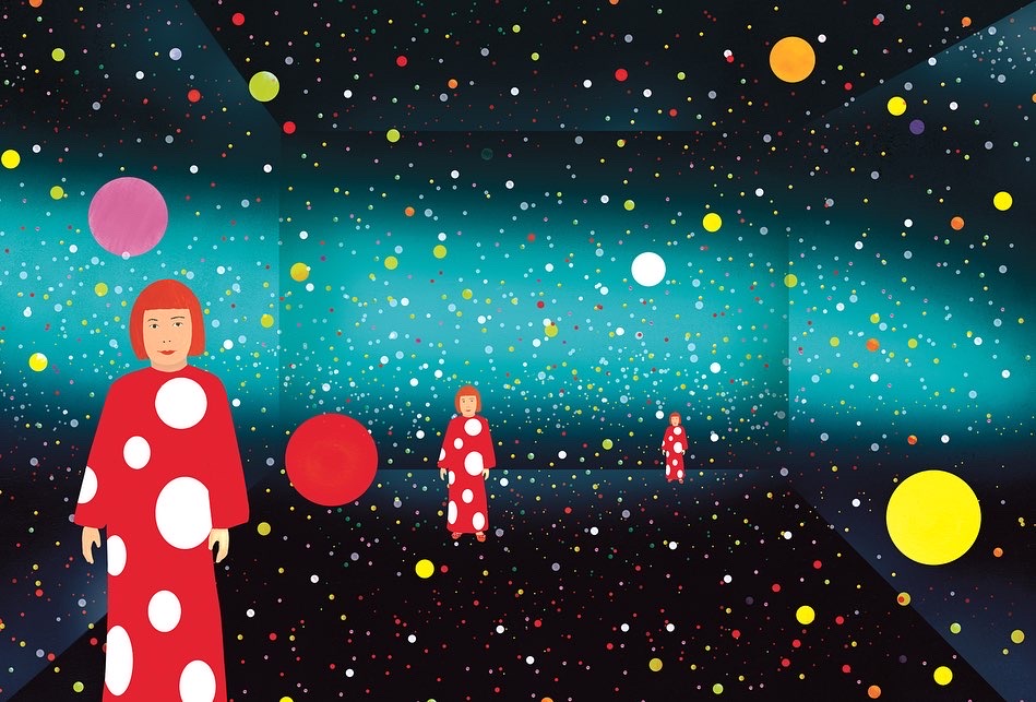 Happy Birthday to Yayoi Kusama who is 95 years old today! Thank you for being an inspiration, working everyday. From Yayoi Kusama: From Here to Infinity @MuseumModernArt #YayoiKusama