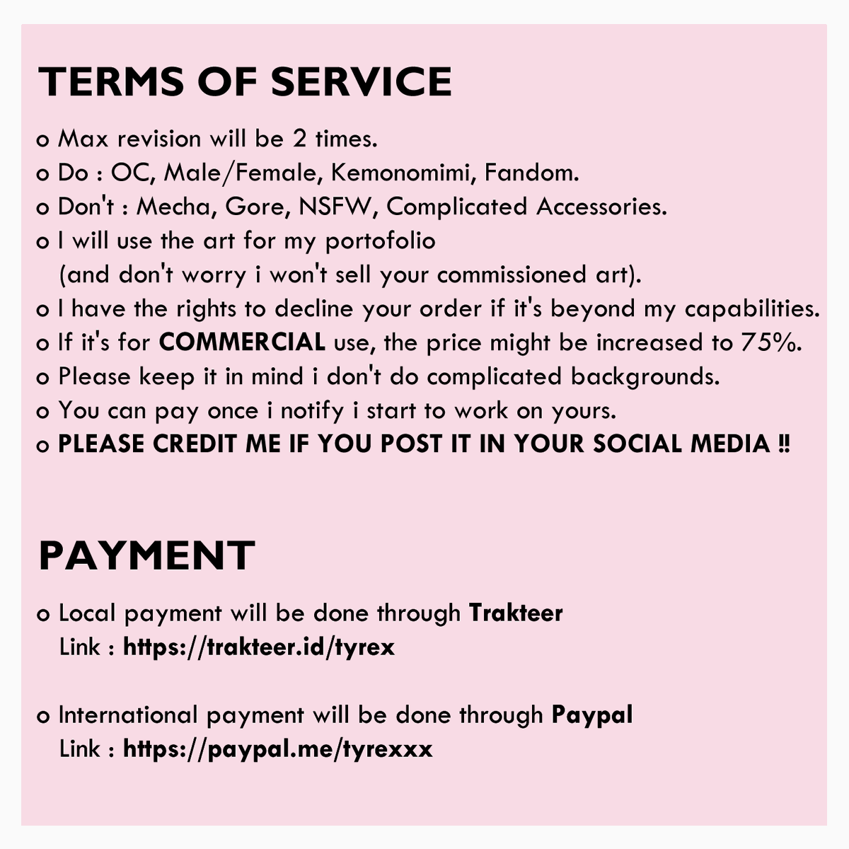 tyrex_xx's tweet photo. [rts are appreciated]

hi! im open for normal and chibi commission! 
open for local and international!

also you can check me out too on vgen:D
https://t.co/1piPqpL1fc

#commissionsopen #commissionart #artist #opencommissions #commissions #zonauang #zonakaryaid #chibiart #Vgen https://t.co/unC0eChSyn