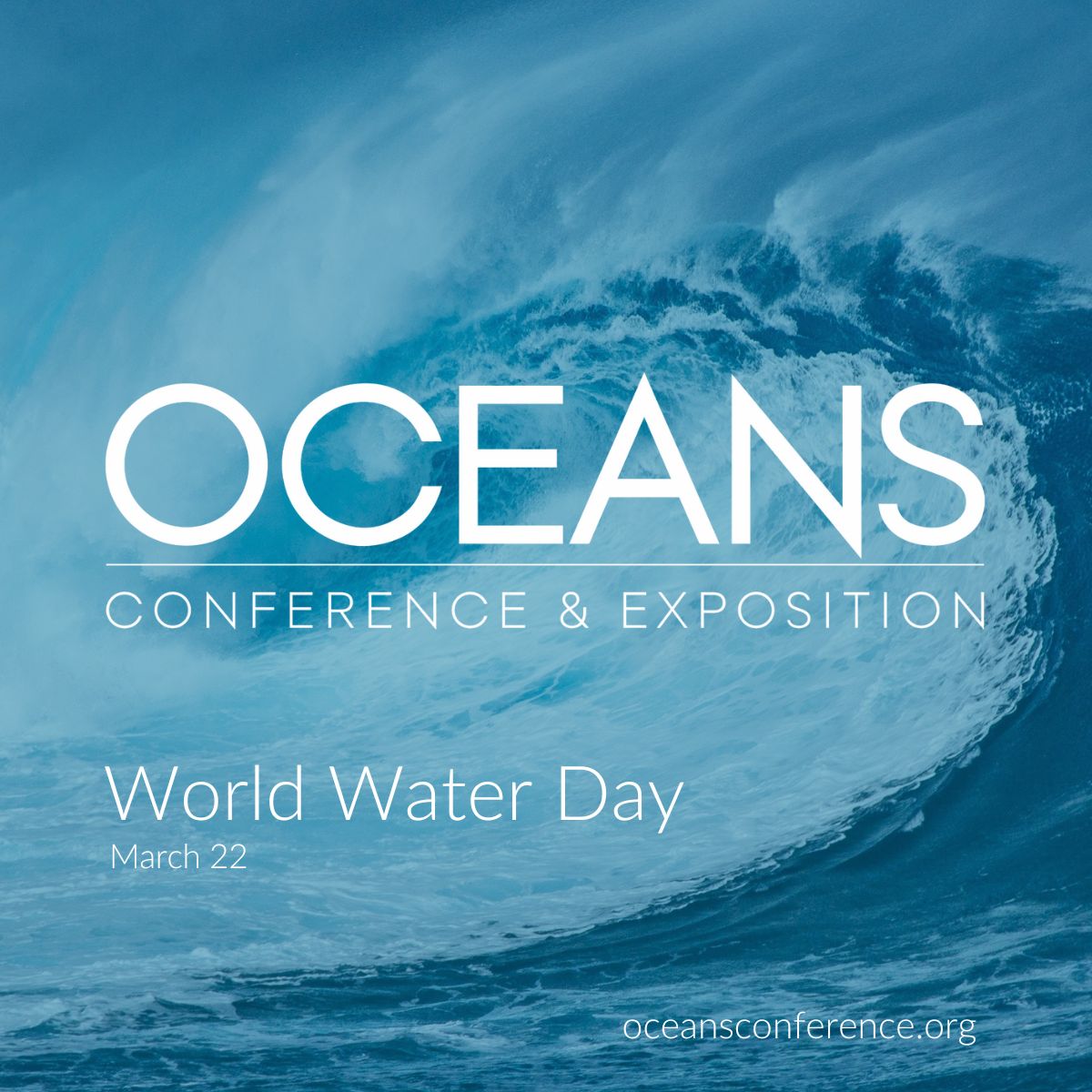 Happy World Water Day from OCEANS Conference & Exposition! 💧 As leading innovators, analysts, and producers of marine technology, research, and education, let's continue to learn, innovate, and lead in the protection and utilization of our OCEANS! Oceansconference.org