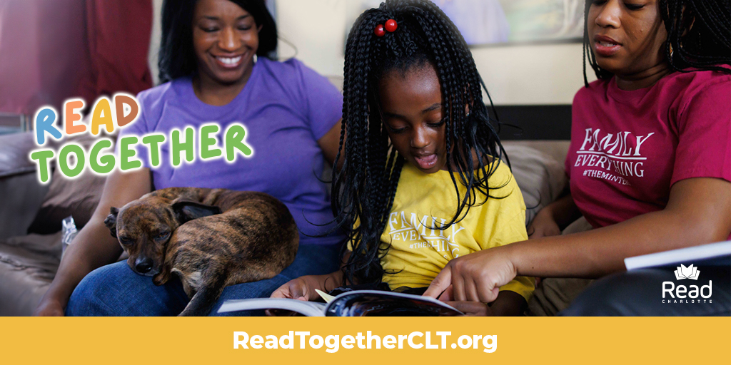 Happy Friday! Check out ReadTogetherCLT.org for fun tips on family #readtogether time over the weekend. #ReadTogetherCLT #CLTfamilies