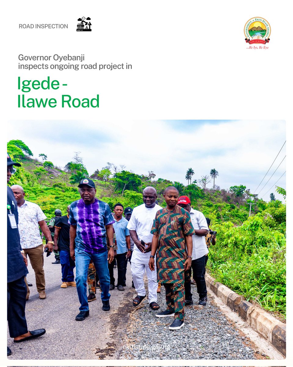ekitistategov's tweet photo. PROJECT FOCUS: Ekiti Roads 

Part of the commitment  of Ekiti State Government is the creation and maintenance of standard transport infrastructure within Ekiti state.  
We will continue  to strive to provide a seamless transportation experience within Ekiti, speed  up rural development, and harness the consequent economic benefits that come with safe and secure transportation within the state. 
Here are a few of the roads under construction.

#KeepingEkitiWorking #BAOGovernance #SharedProsperity