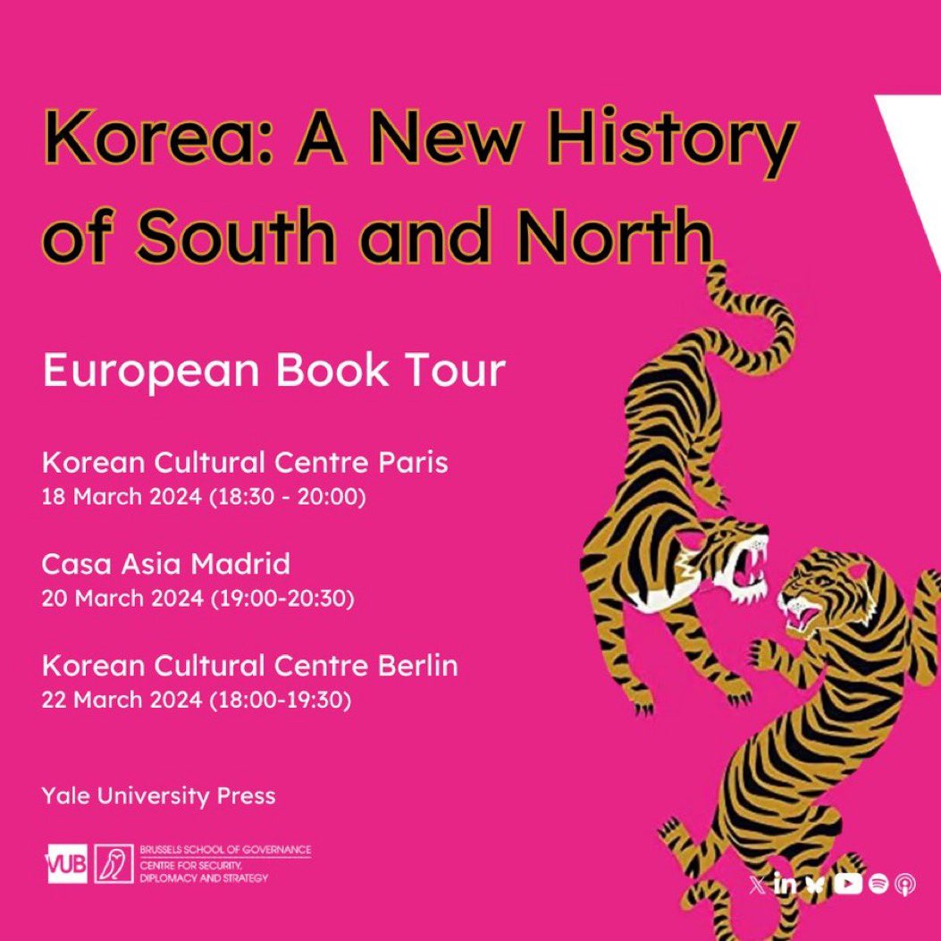 #pinkbooktour Paris and Madrid. Up next - Berlin. Great time with @rpachecopardo @CSISKoreaChair @yalepress #KoreaANewHistory