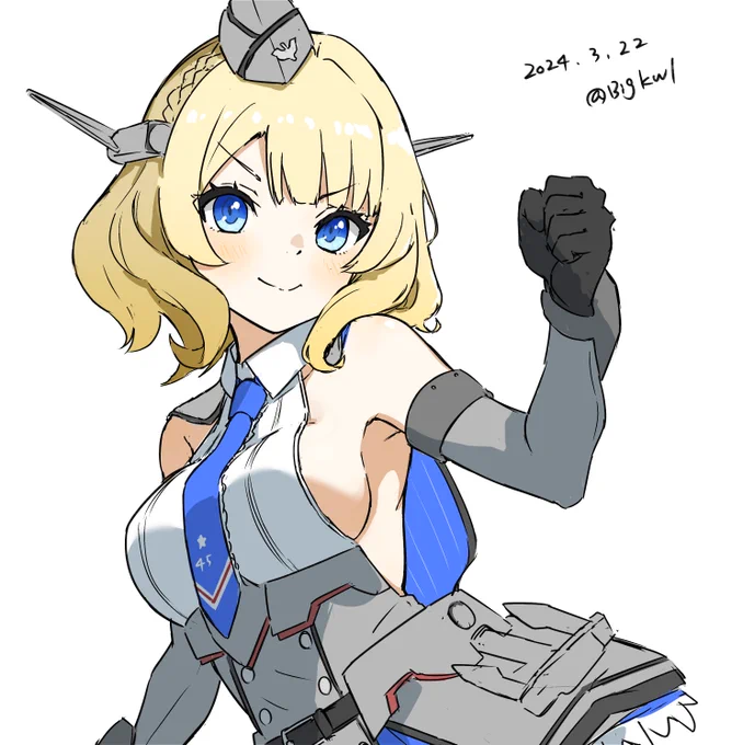 1か月ぶりのコロちゃん #艦これ版深夜の真剣お絵描き60分一本勝負  #艦これ版真剣お絵描き60分一本勝負_20240322 