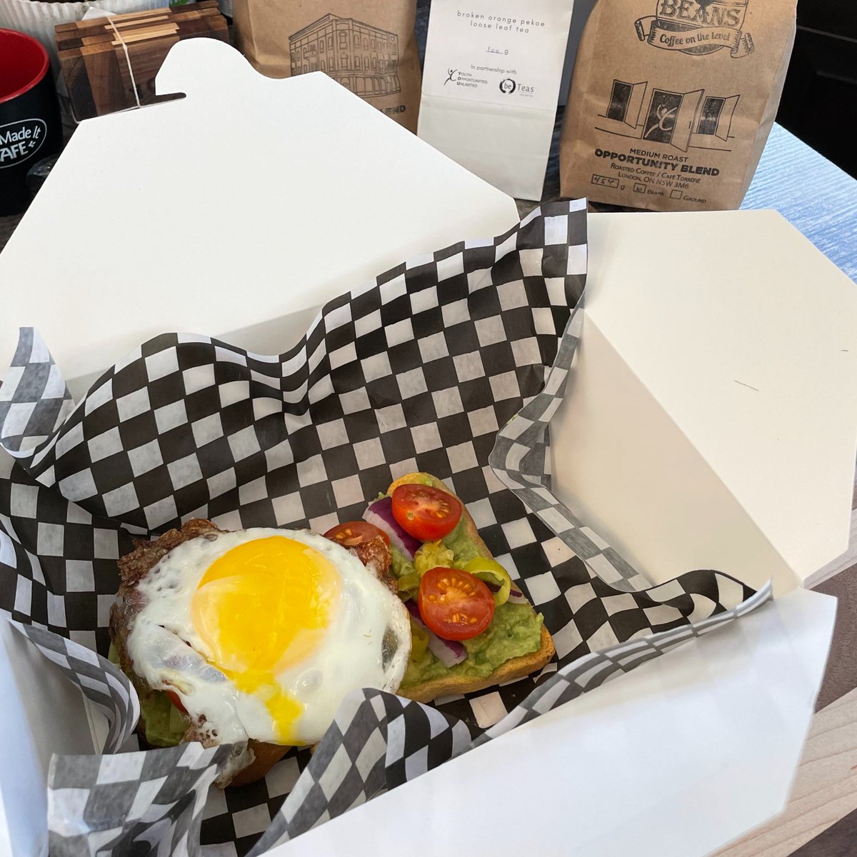 Don't get caught in the snow today - order your favourites right to your door! Find us on @SkipTheDishes and get a warm & hearty meal made by our #youth trainees and mentors. We're open until 3pm! #ldnont #downtownlondon #socialenterprisecafe