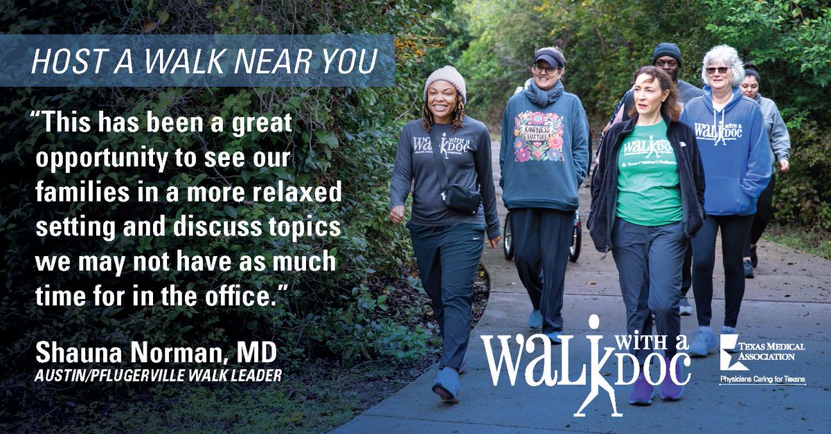 Calling all Texas physicians, steer your community to healthier living! Join @walkwithadoc and turn steps into wellness. Be part of a movement that's bringing health to every doorstep. hubs.li/Q02fT4d30