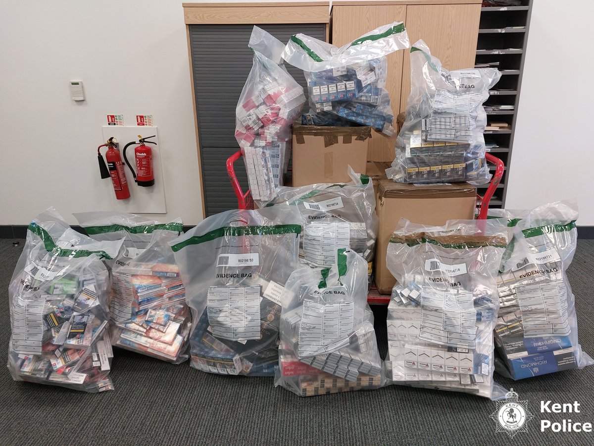 A multi-agency operation has resulted in officers seizing approximately 120,000 illicit cigarettes across #Dartford and #Gravesham. The full details are can be read here: kent.police.uk/news/kent/late…