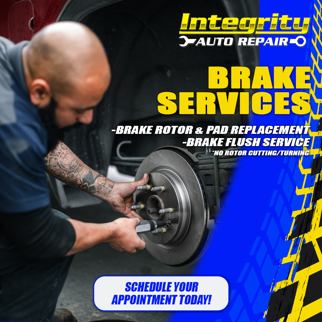 IAR_RGV's tweet photo. Are your brakes making a funny sound or just not stopping like they used to? Have the professionals at Integrity Auto Repair get you taken care of!
#IntegrityAutoRepair #RGV #AutomotiveRepair #VehicleRepair #VehicleMaintenance #BrakeService https://t.co/3V52C3c27n