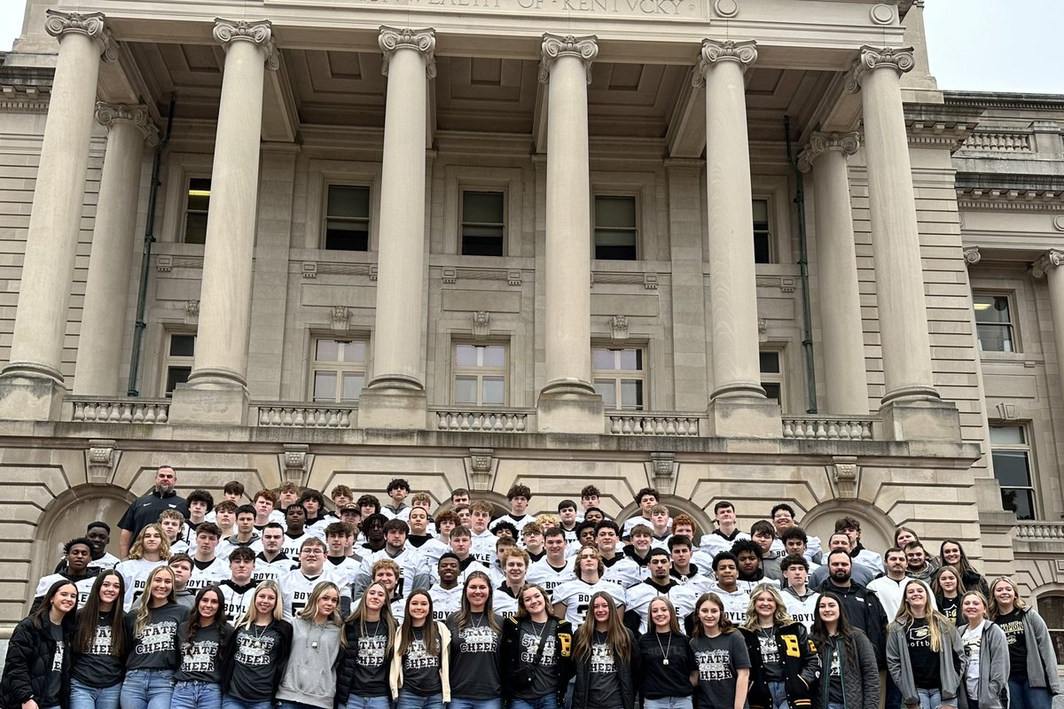 The Boyle County Rebels Football had the honor to be recognized today in Frankfort! Thank you to Senator Amanda Mays Bledsoe-Representative Daniel Elliott and everyone involved. GO REBELS!!! #All4One