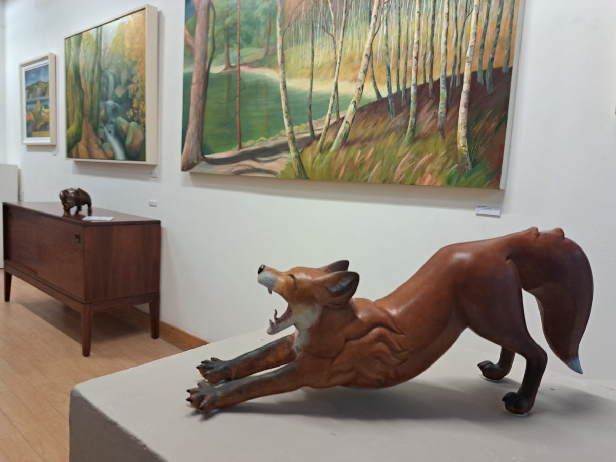 New in as part of our current exhibition - Fox, Wake Up! by Ama Menec Fox, Wake Up! Bronze 29 x 11 x 7cm Cast and finished by Castle Fine Art Foundry in Wales Ama Menec is best known for her works in bronze, depicting wildlife and historical subjects.  maccartlounge.com/exhibitions