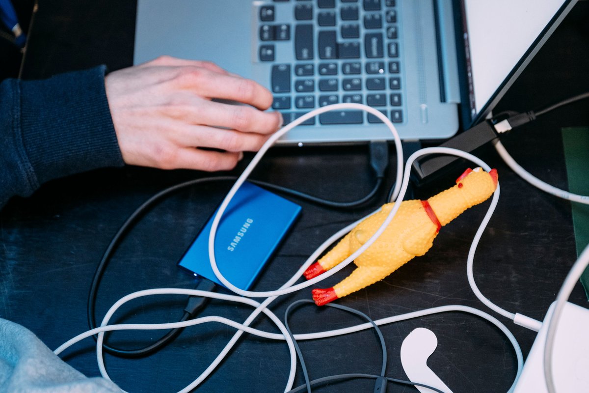 This rubber chicken just encrypted its first message: 'Squeak!' Good luck decoding that, #hackers! 🐔