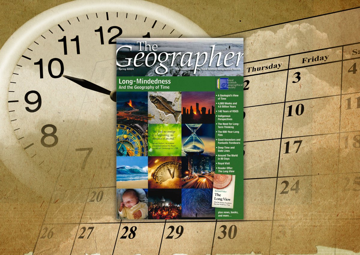 'Imagine that we are at the beginning of life on this planet and not, as every generation seems to believe, the end.' The latest edition of The Geographer considers the topic of time & long-mindedness - learn more about why the geography of time matters: rsgs.org/blog/why-the-g…