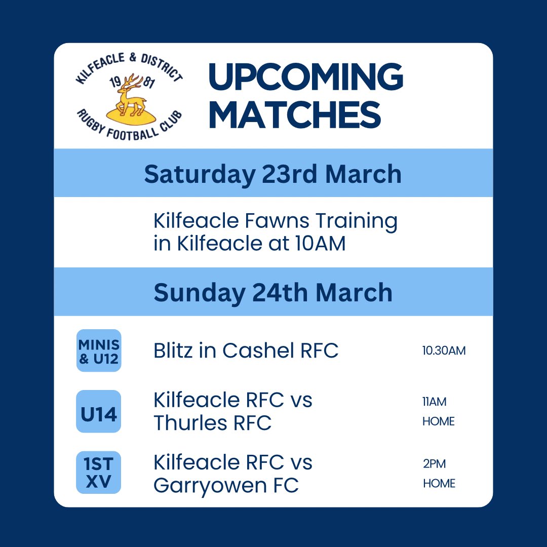 This week’s matches on the Hill… We look forward to seeing everyone out supporting the teams and management👏