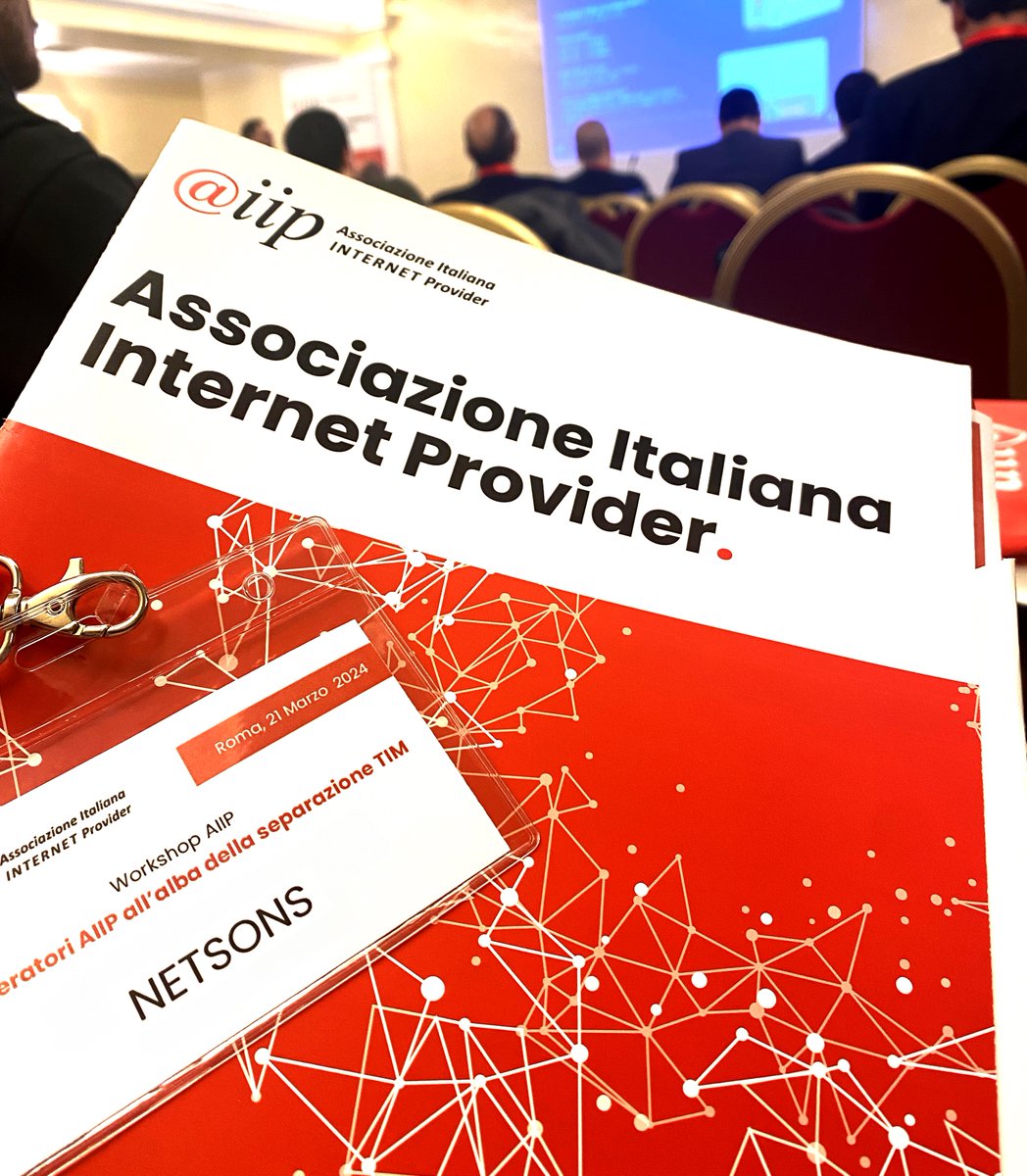 Ieri abbiamo preso parte come #soci al #Workshop Primaverile 2024 organizzato da #AIIP. L’#AssociazioneItalianaInternetProvider ha tra gli obiettivi principali la definizione degli #standard qualitativi nell'ambito dell'offerta #Internet e il coordinamento di iniziative di…