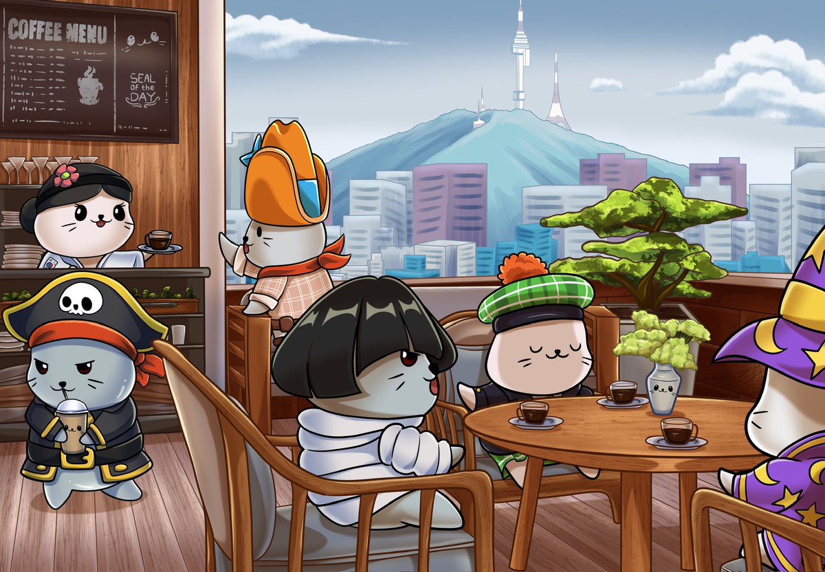 We are ready for our first IP expansion! Teaming up with <a href="/soohoio/">SOOHO.IO</a>, a leader in enterprise blockchain and software security in Korea, @LilSappys is offering an opportunity for 3 Lil Sappys and 1 <a href="/sappyseals/"></a> holder to have their seals branded at <a href="/sooho_cafe/">Sooho_Cafe</a> in Gangnam, Seoul.