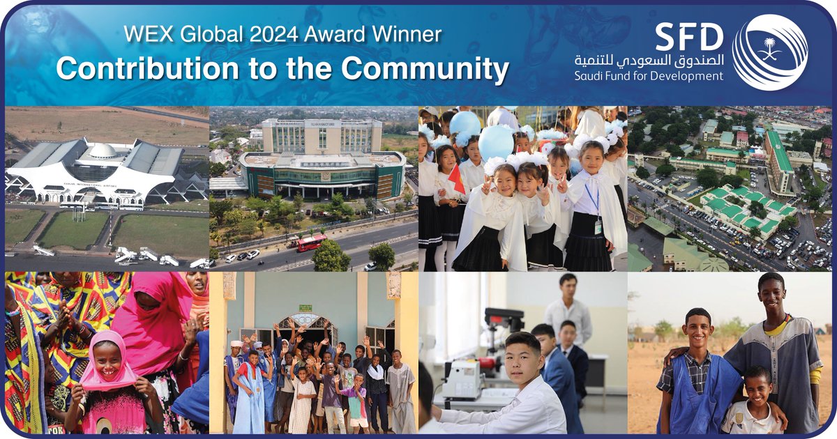 🏆 Congratulations to Saudi Fund for Development the WINNER of the WEX Global 2024 Awards for Contribution to the Community. To find out more visit wex-global.com/awards-winners… 🙏 Sponsors @IdricaHQ and Xylem Vue Powered by GoAigua