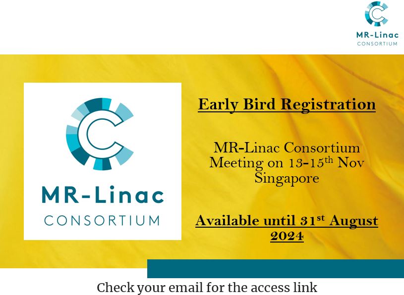 FREE Early Bird Registration to this year's MR-Linac Consortium Meeting 13th - 15th November in Singapore! Don't miss out! #MRgRT